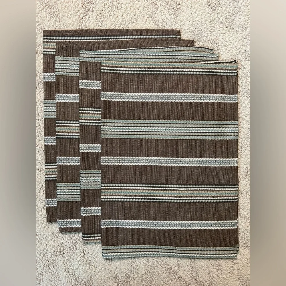 Placemats Set of 4 by Heritage Lace Brown/Sage